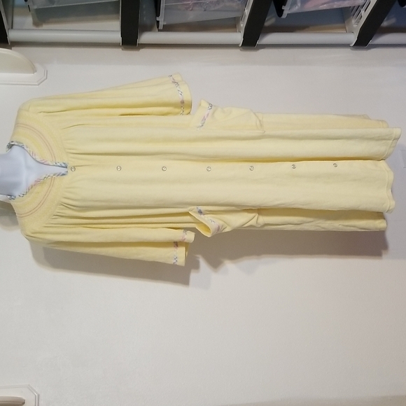National Since 1952 Yellow Soft Terry Cloth Robe Lounger Size Small - Picture 1 of 14